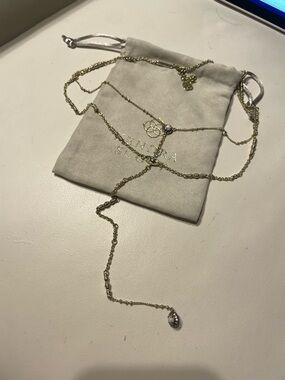 Kendra Scott Gold Evil Eye Y Necklace